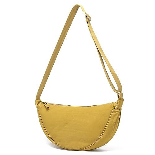 YIKOEE Crescent Bag for Women Men Small Sling Crossbody Bag with Half Moon Shape (Black): Handbag... | Amazon (US)