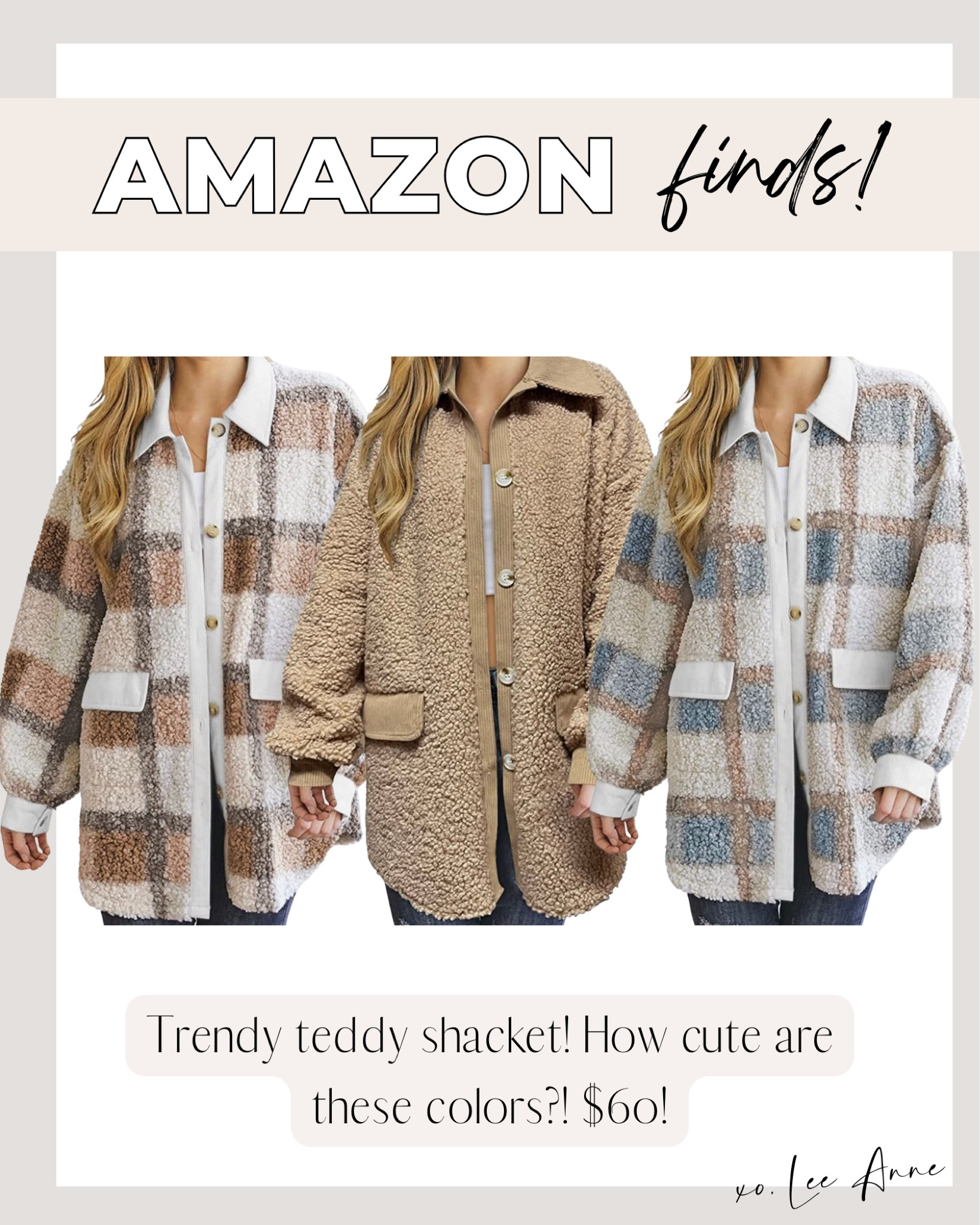 How cute is this trendy teddy shacket?! #founditonamazon

#LTKstyletip #LTKsalealert #LTKunder50