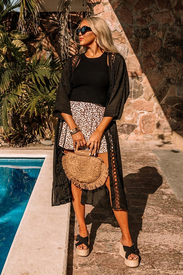 Breakaway Beach Overlay In Black | Impressions Online Boutique