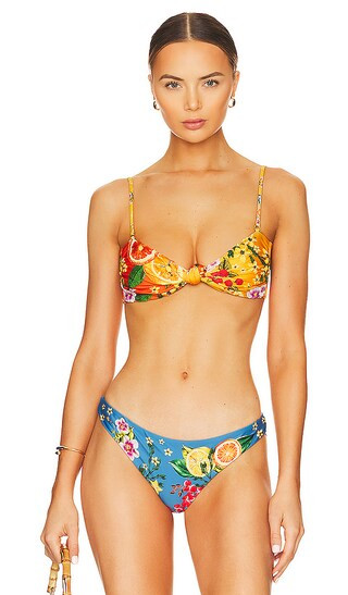 x REVOLVE Lucille Bandeau Bikini Top in Vita Multicolor | Revolve Clothing (Global)