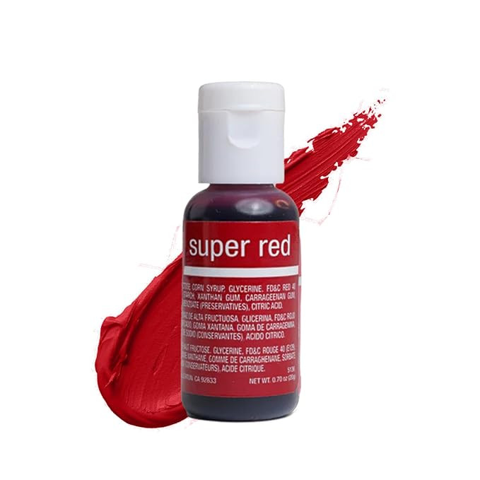 Chefmaster Super Red Liqua-Gel® Food Coloring | Vibrant Color | Professional-Grade Dye for Icing... | Amazon (US)