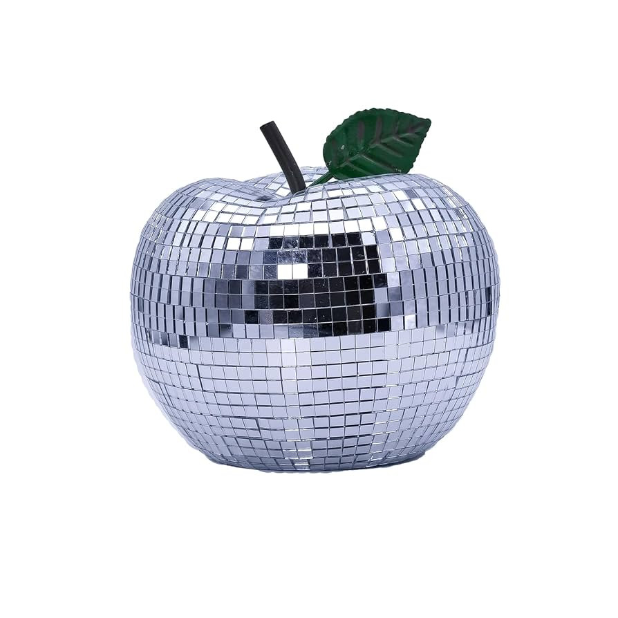 Apple Shaped Disco Ball Decor - Sparkling Mirror Ball Ornament for Weddings, Parties, and Festive... | Amazon (US)