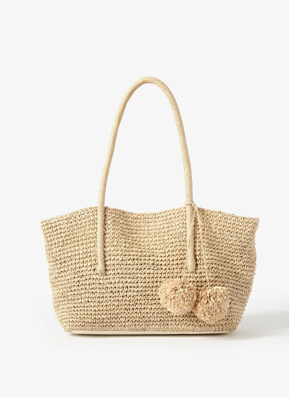 Blake Cream Woven Tote Bag | Mint Velvet