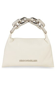 Simon Miller Linked Vegan Leather Mini Puffin Bag in Macadamia from Revolve.com | Revolve Clothing (Global)