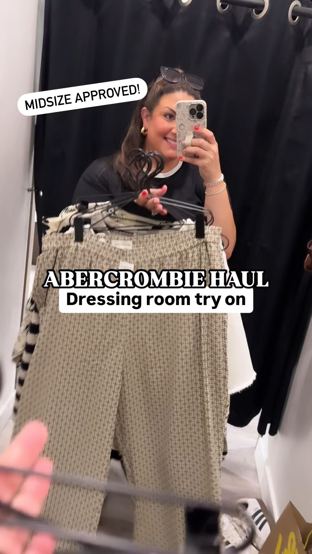 Absolutely OBSESSED with this midsize Abercrombie haul!!! Wearing an XL in everything and a 16 in the shorts (I always size up one for comfort in shorts) 

#LTKMidsize #LTKFindsUnder100 #LTKStyleTip