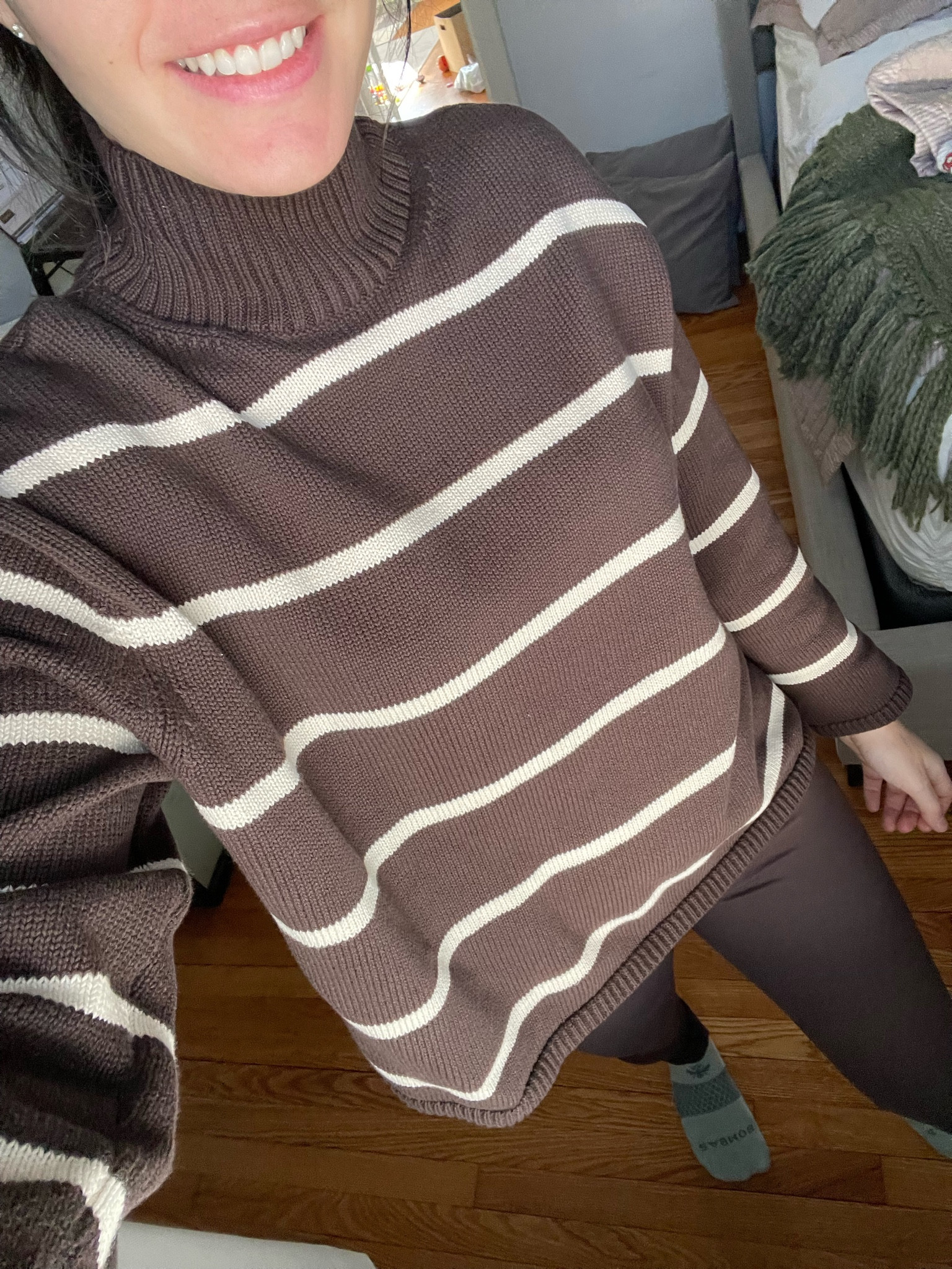 OOTD
outfit of the day
My style
Chocolate Brown Sweater
Striped sweater
Gap
Amazon leggings
Chocolate brown leggings
Spring outfit
Spring style

#LTKFindsUnder50 #LTKFindsUnder100 #LTKStyleTip