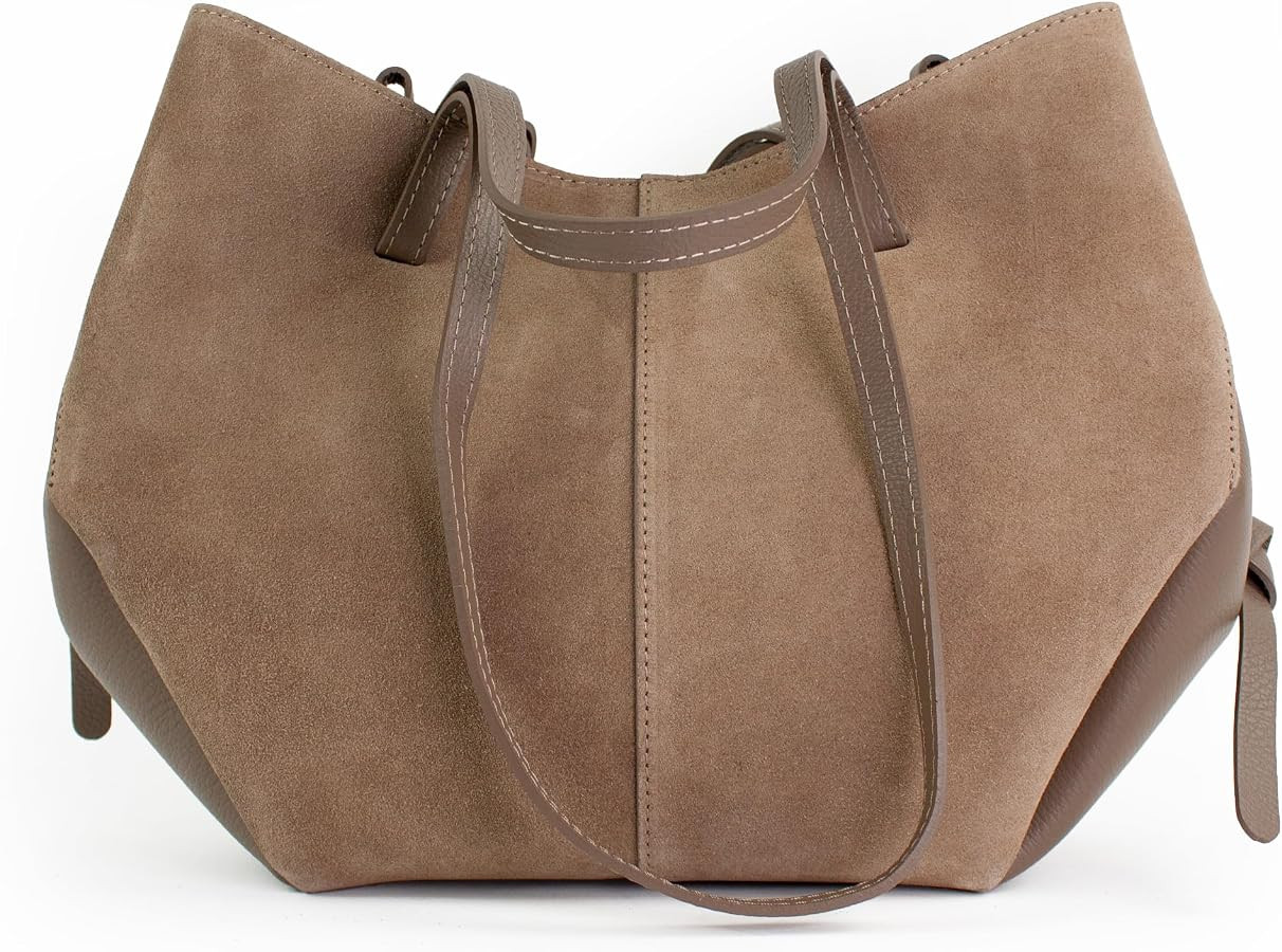Wildleder Handtasche, Velours Umh\u00e4ngetasche mit verstellbarem Schultergurt, Schultertasche t... | Amazon (DE)