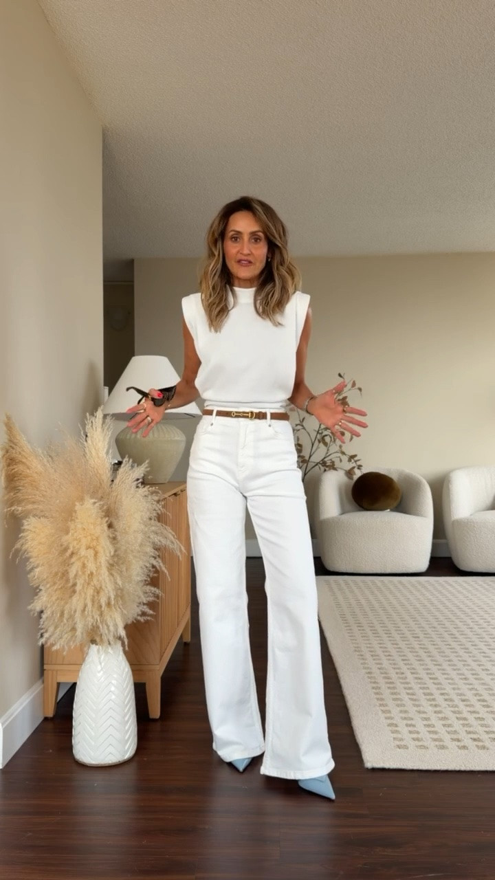 These jeans are super elongating and such a great color for summer!

#LTKootd #LTKOver40 #LTKSeasonal