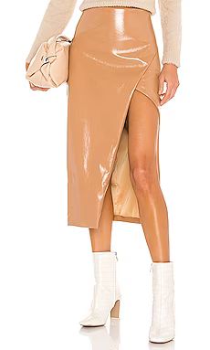 NBD Kris Midi Skirt in Camel from Revolve.com | Revolve Clothing (Global)
