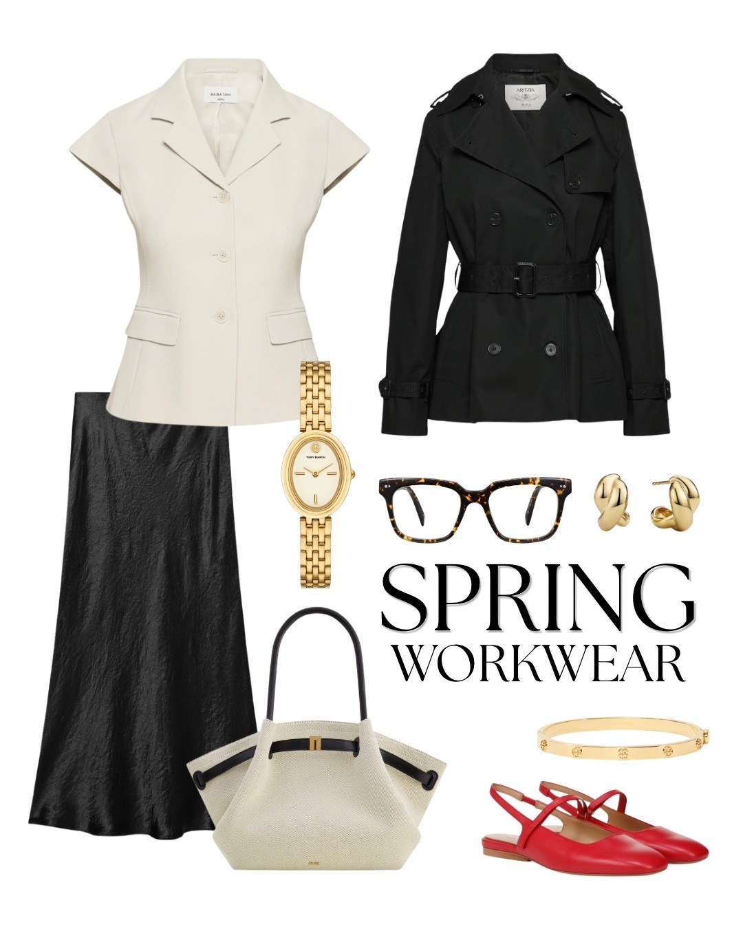 Spring office outfit. Chic with structure to give professional and feminine confidence with a pop of color!