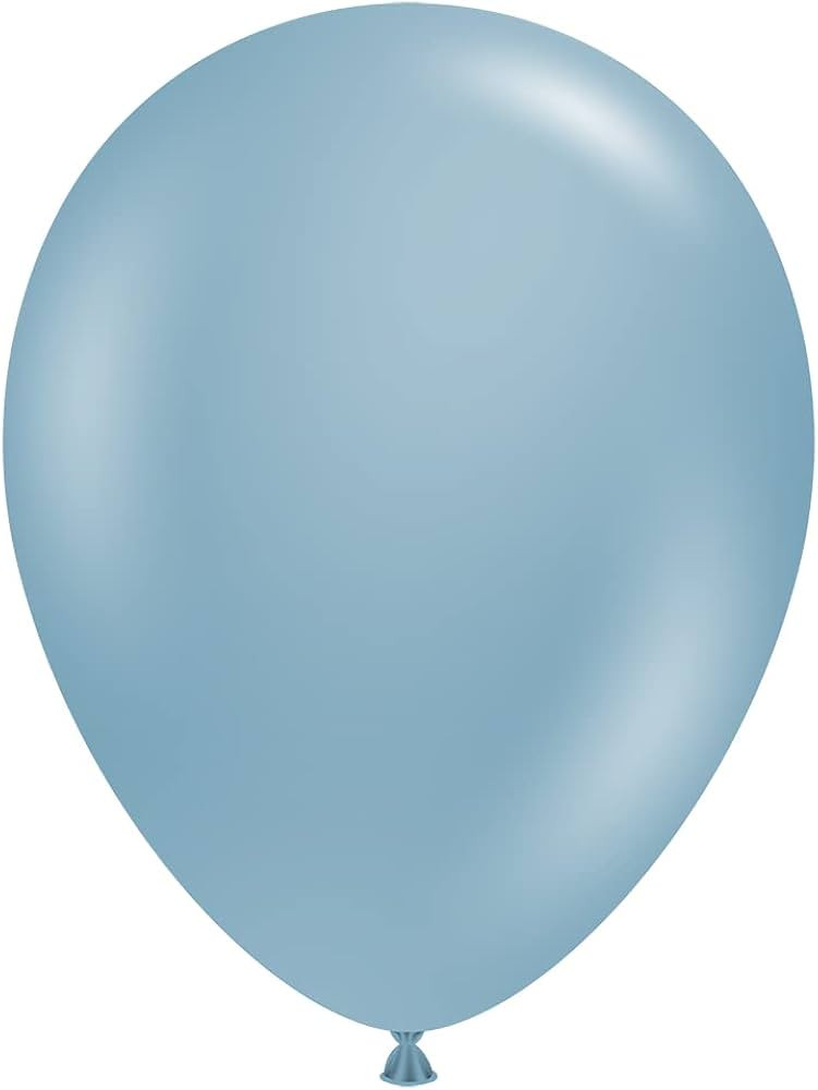 Tuf-Tex 5" Blue Slate Latex Balloons | Amazon (US)