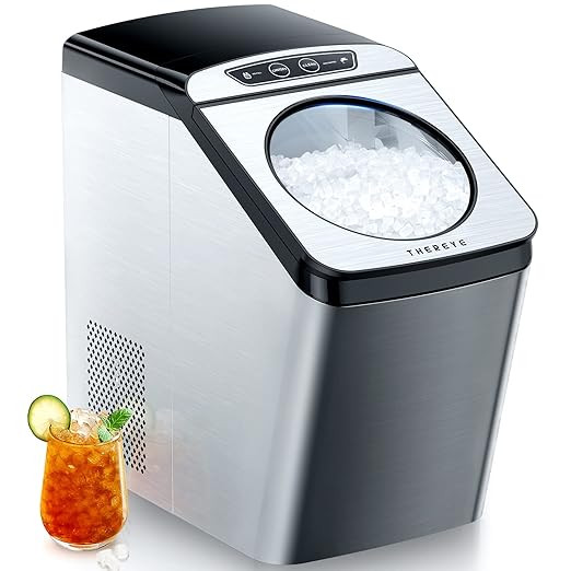 Thereye Countertop Nugget Ice Maker, Pebble Ice Maker Machine, 30lbs Per Day, 2 Ways Water Refill... | Amazon (US)