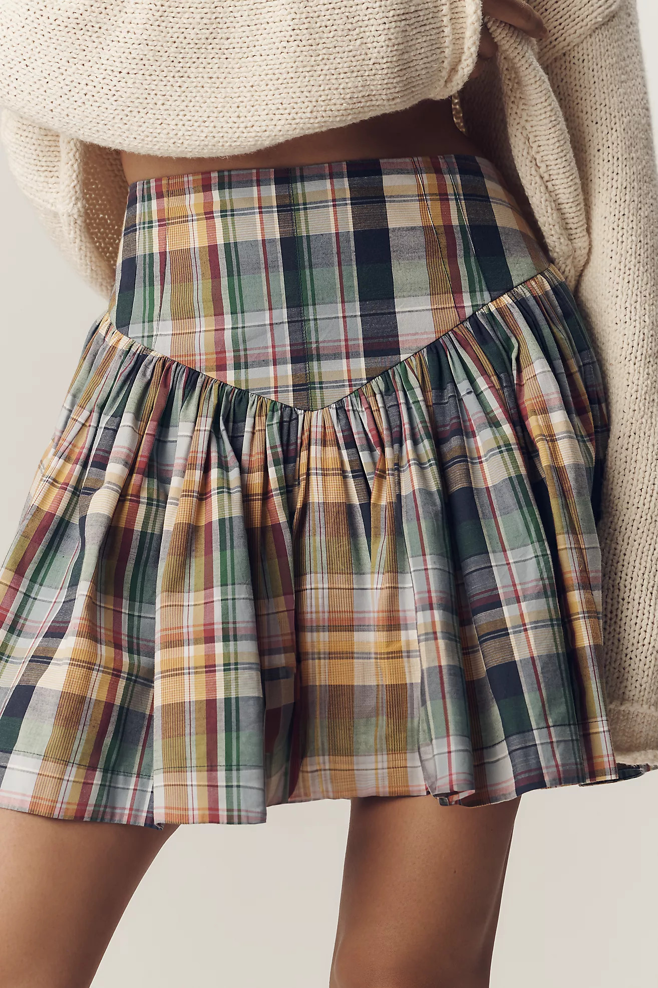 Maeve Basque-Waist Mini Skort | Anthropologie (US)