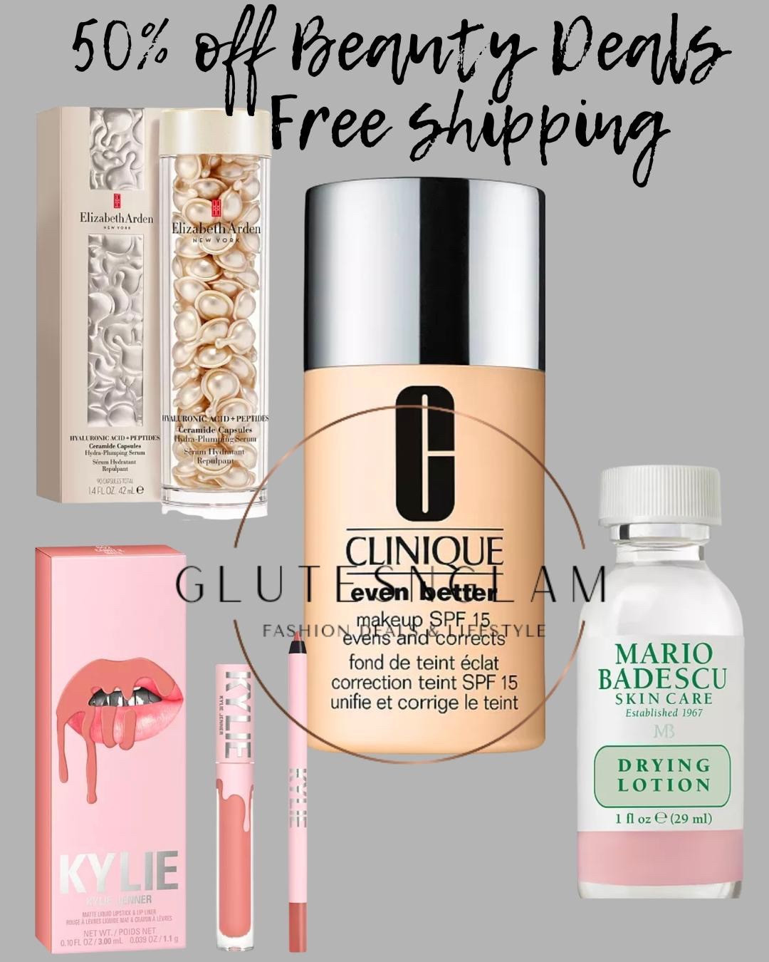 Beauty deals 50% off + free shipping with code GLAM10 Clinique, Kylie lip kits, skincare, Macys beauty.

#LTKSaleAlert #LTKBeauty #LTKmorningroutine