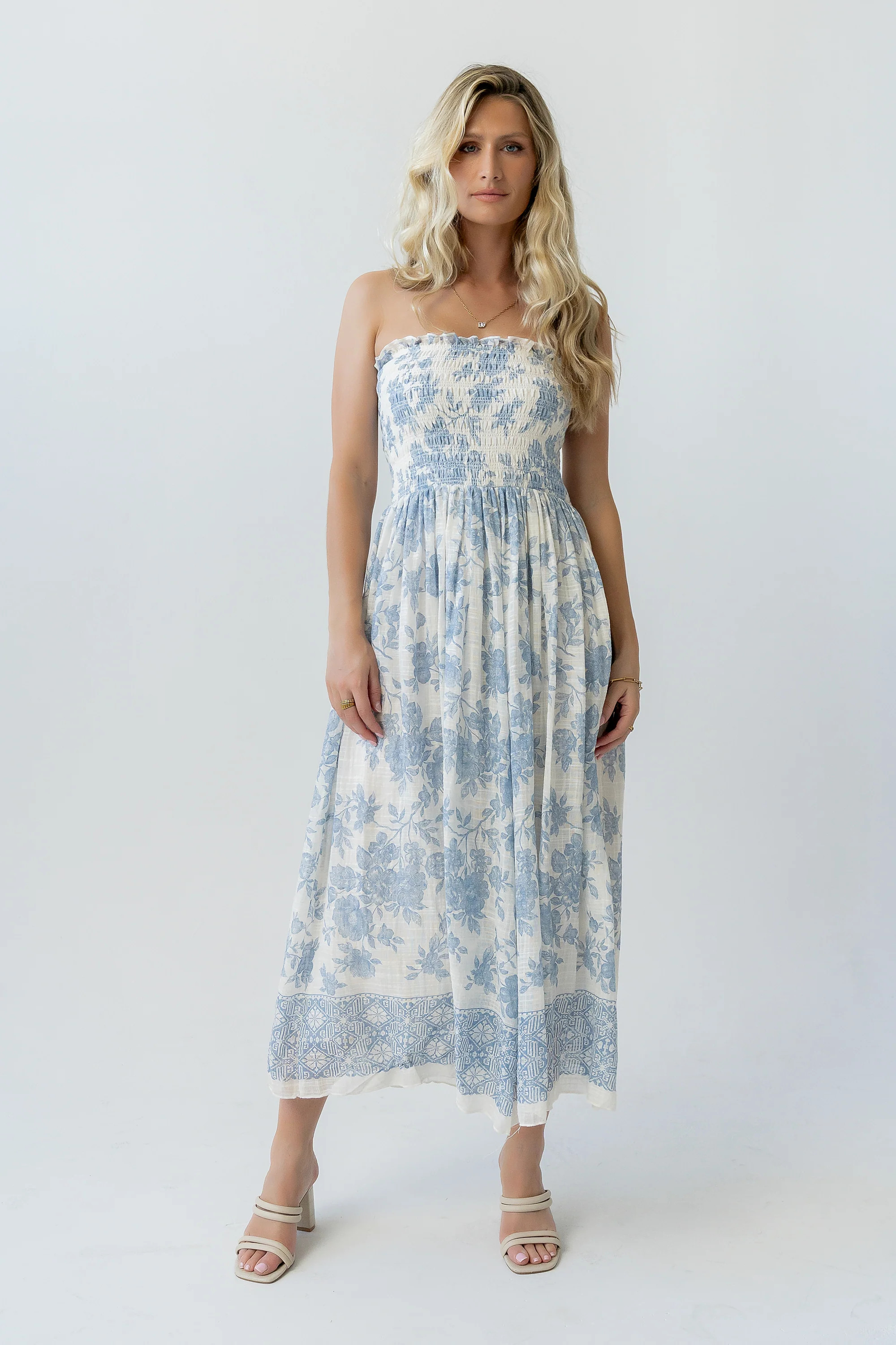 Kamry Strapless Midi Dress | Böhme US