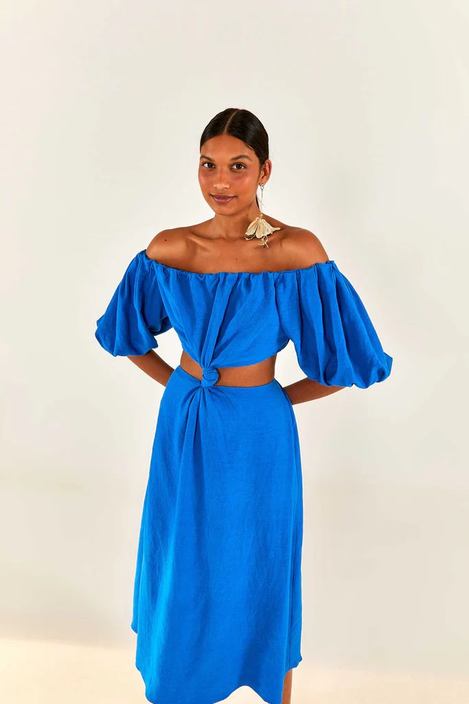 Blue Knot Midi Dress | FarmRio