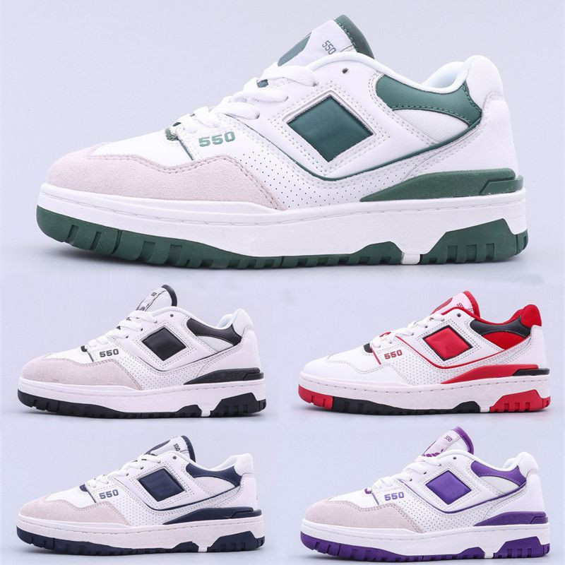 New BB550 550 Basketball Designer BB550WT1 Skate Shoes White Green Navy Blue Sea Salt Black Purpl... | DHGate