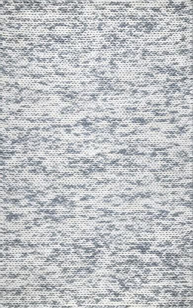 Silver Veronica Wool Braided Area Rug | Rugs USA