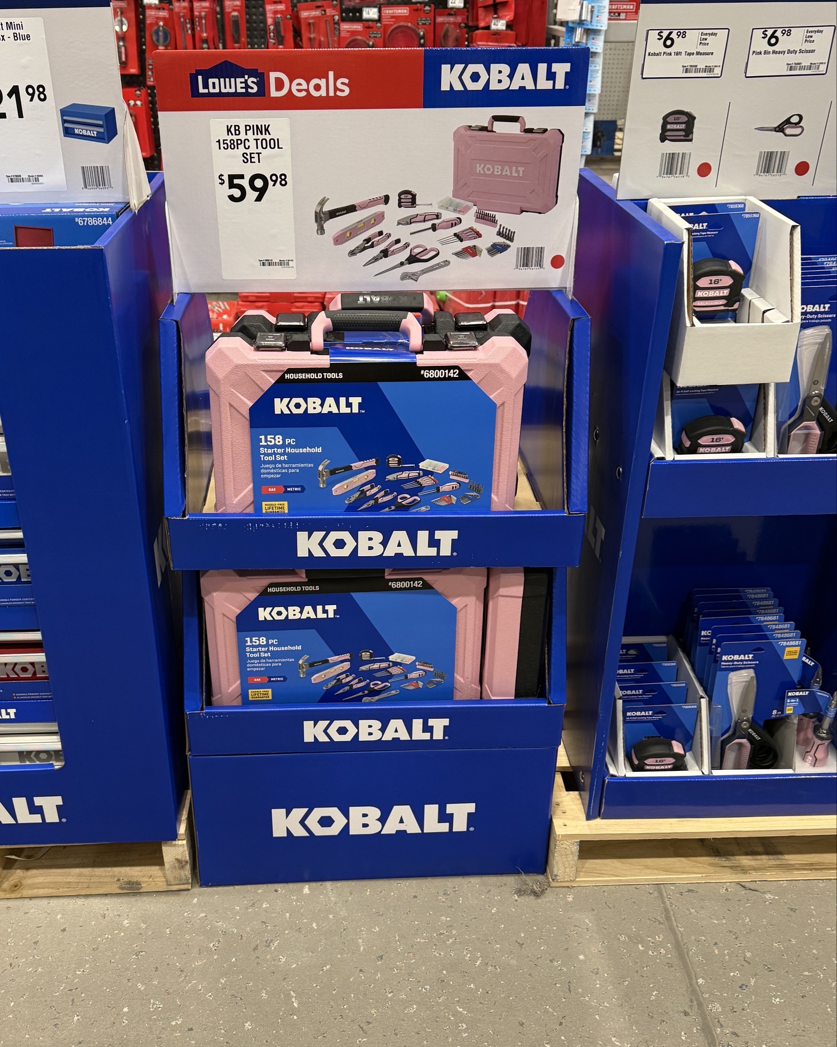 Back in stock!!! Kobalt pink tools 💖