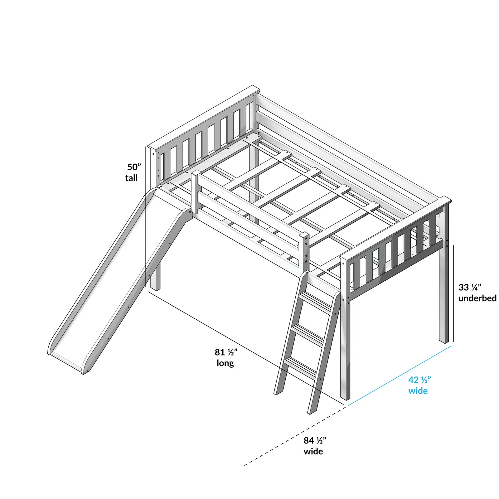 Jeffreys Jeffereys Twin Loft Bed | Wayfair North America