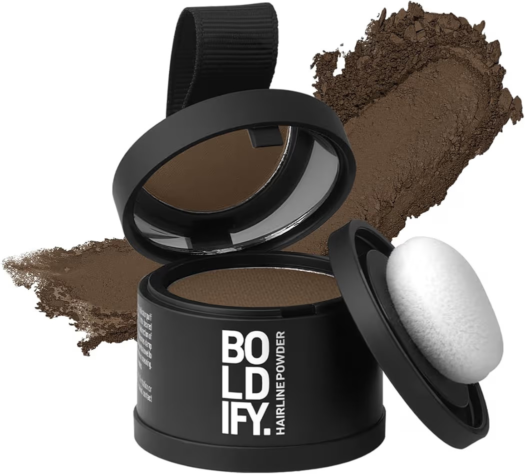 BOLDIFY Hairline Powder - Root Touch Up Hair Color for Gray Coverage - Bald Spot Concealing Hair ... | Amazon (US)