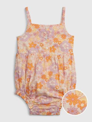 Baby Floral Cutout Shorty One-Piece | Gap (US)