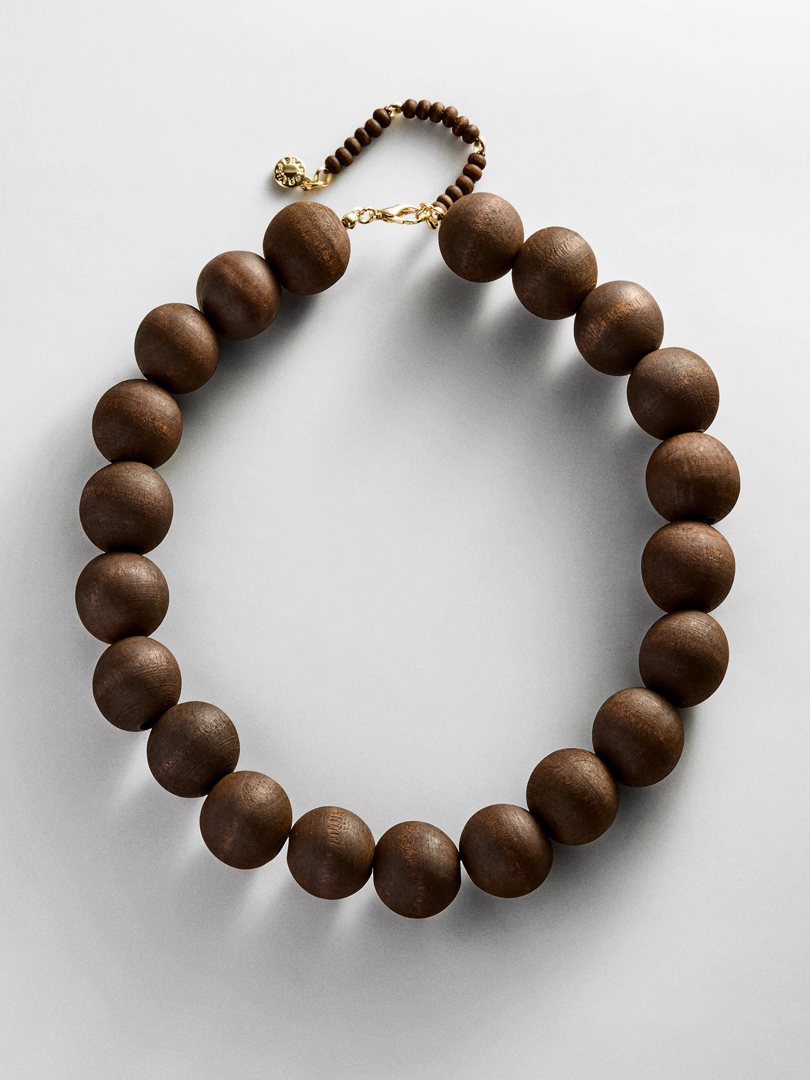 Jane Beaded Necklace - Wood | BaubleBar