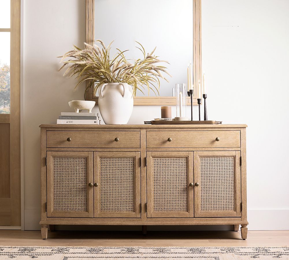 Sausalito Cane Buffet | Pottery Barn (US)