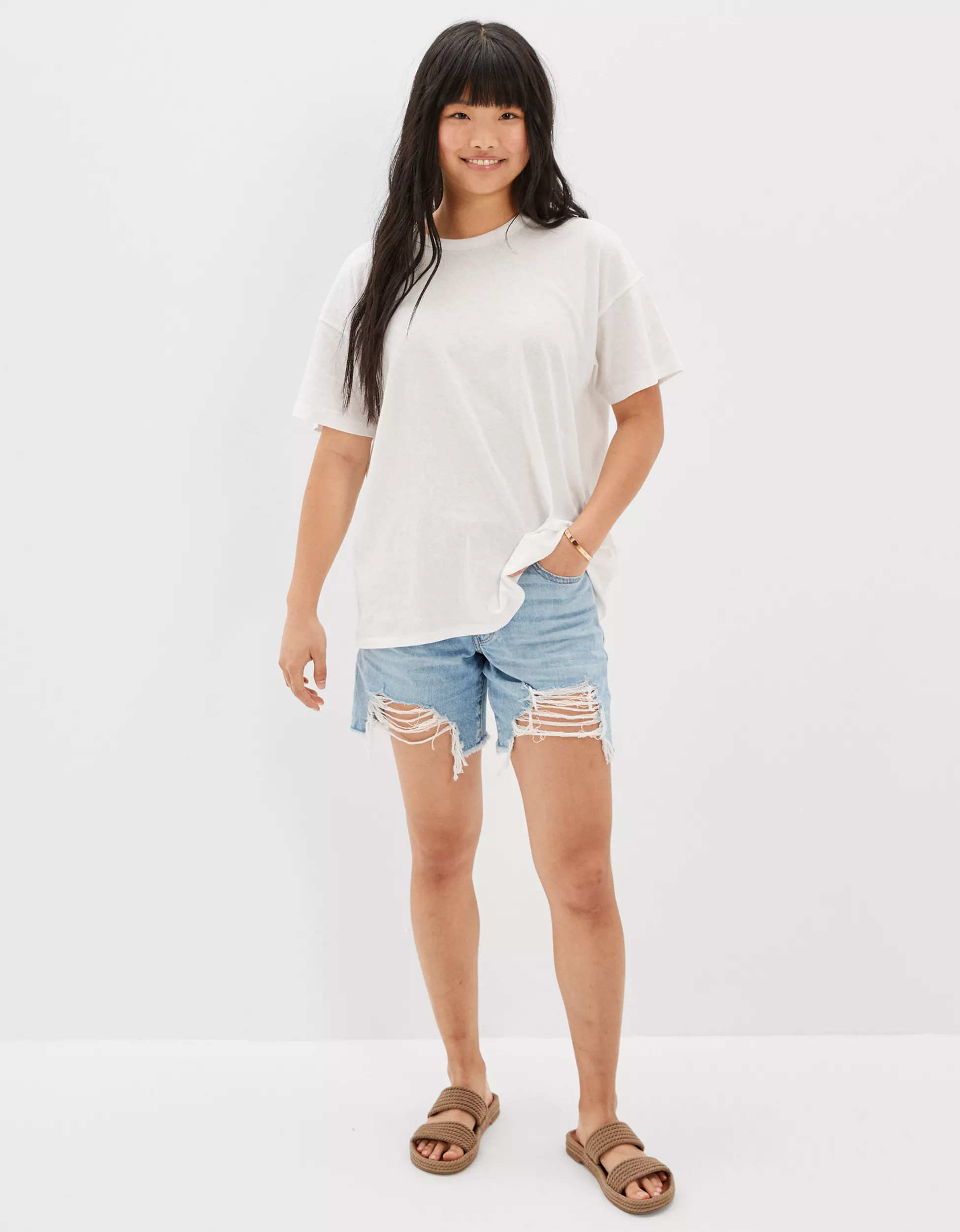 AE Oversized Crew Neck True Tee | American Eagle Outfitters (US & CA)