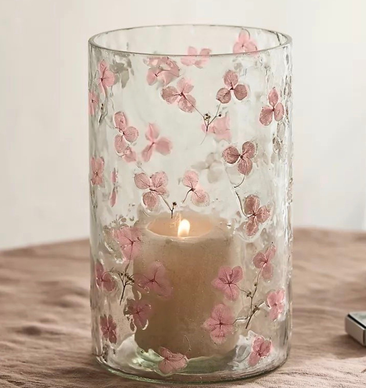 Pressed Hydrangea Glass Hurricane Candle Holderr

#LTKGiftGuide #LTKHome #LTKHoliday