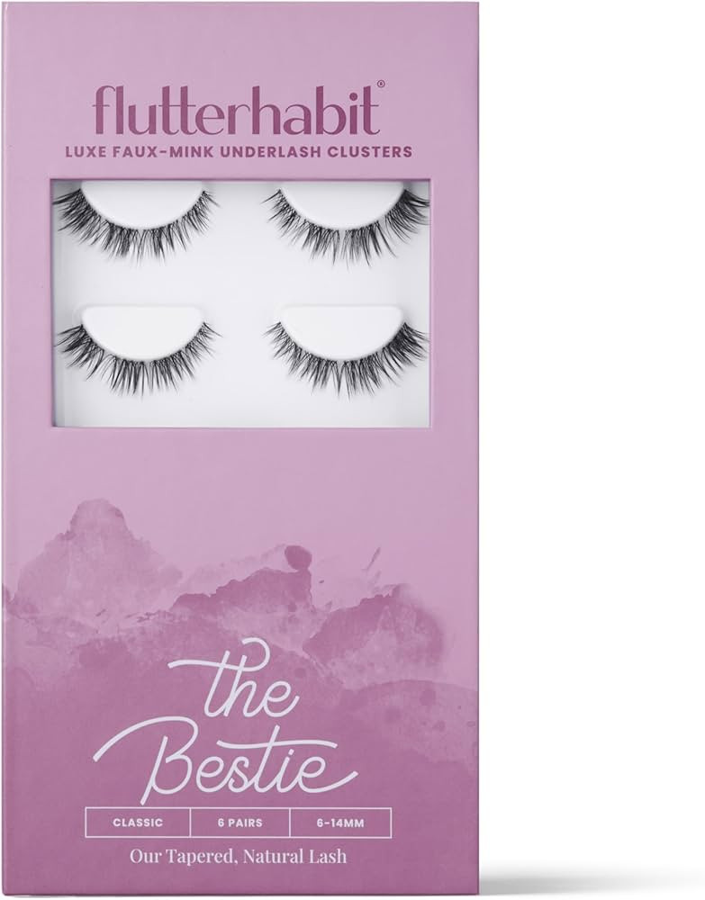 FlutterHabit Bestie Lash Clusters for Women, Salon Quality At Home Eyelashes Extension Kit, 6 Las... | Amazon (US)