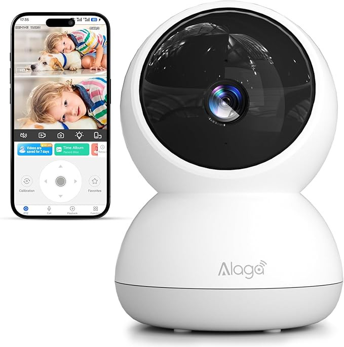 Indoor Camera, 3K HD Indoor Security Camera, 360° Pan/Tilt Pet Camera, 2-Way Audio, Siren, Night... | Amazon (US)