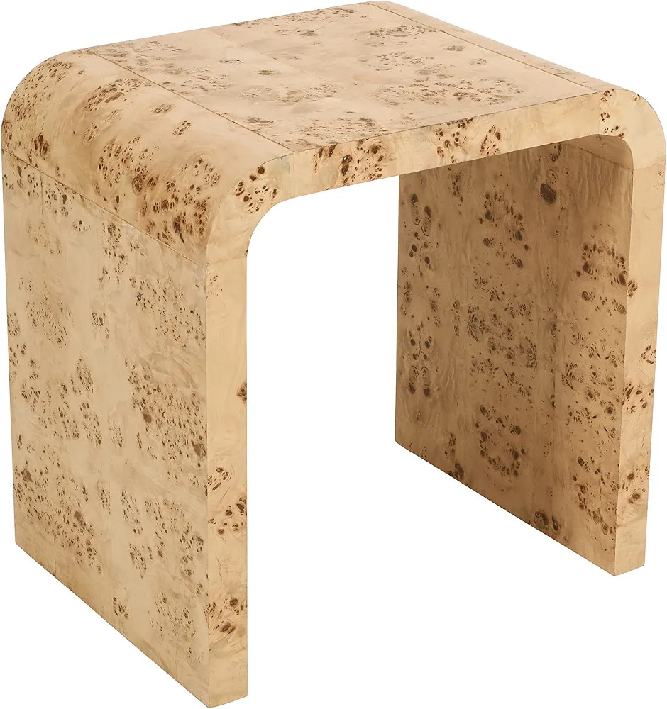 Meridian Furniture Cresthill Collection Mid-Century Modern End Table with Wood, Natural Finish an... | Amazon (US)