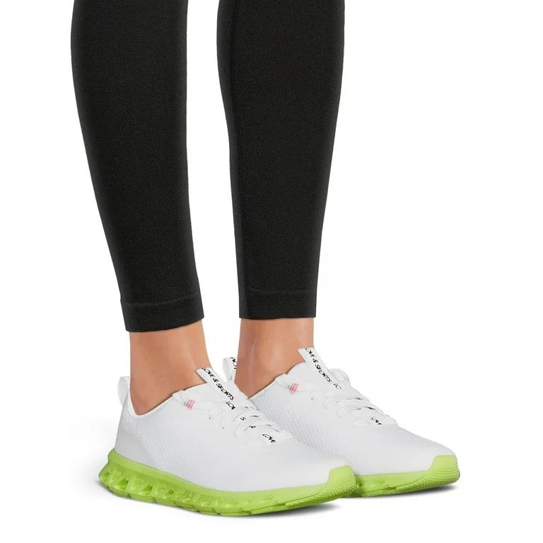 Love & Sports Women's Lace-Up Tech Running Sneakers - Walmart.com | Walmart (US)