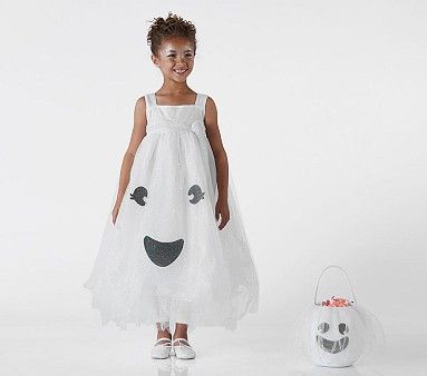 Kids Light-Up Ghost Tutu Halloween Costume | Pottery Barn Kids | Pottery Barn Kids