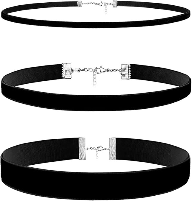 3pcs Black Choker Necklace for Women Velvet Choker Set Classic Chokers for Women Adjustable Colla... | Amazon (US)
