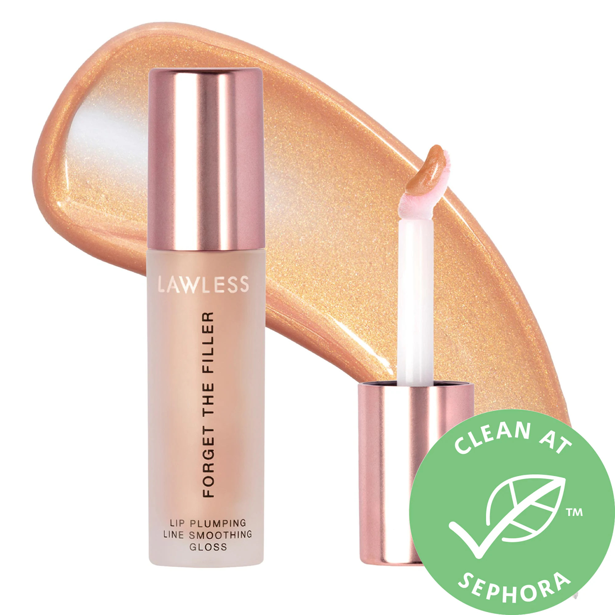 LAWLESS Forget The Filler Lip Plumper Line Smoothing Gloss Annie 0.11 oz/ 3.3 mL | Sephora (US)