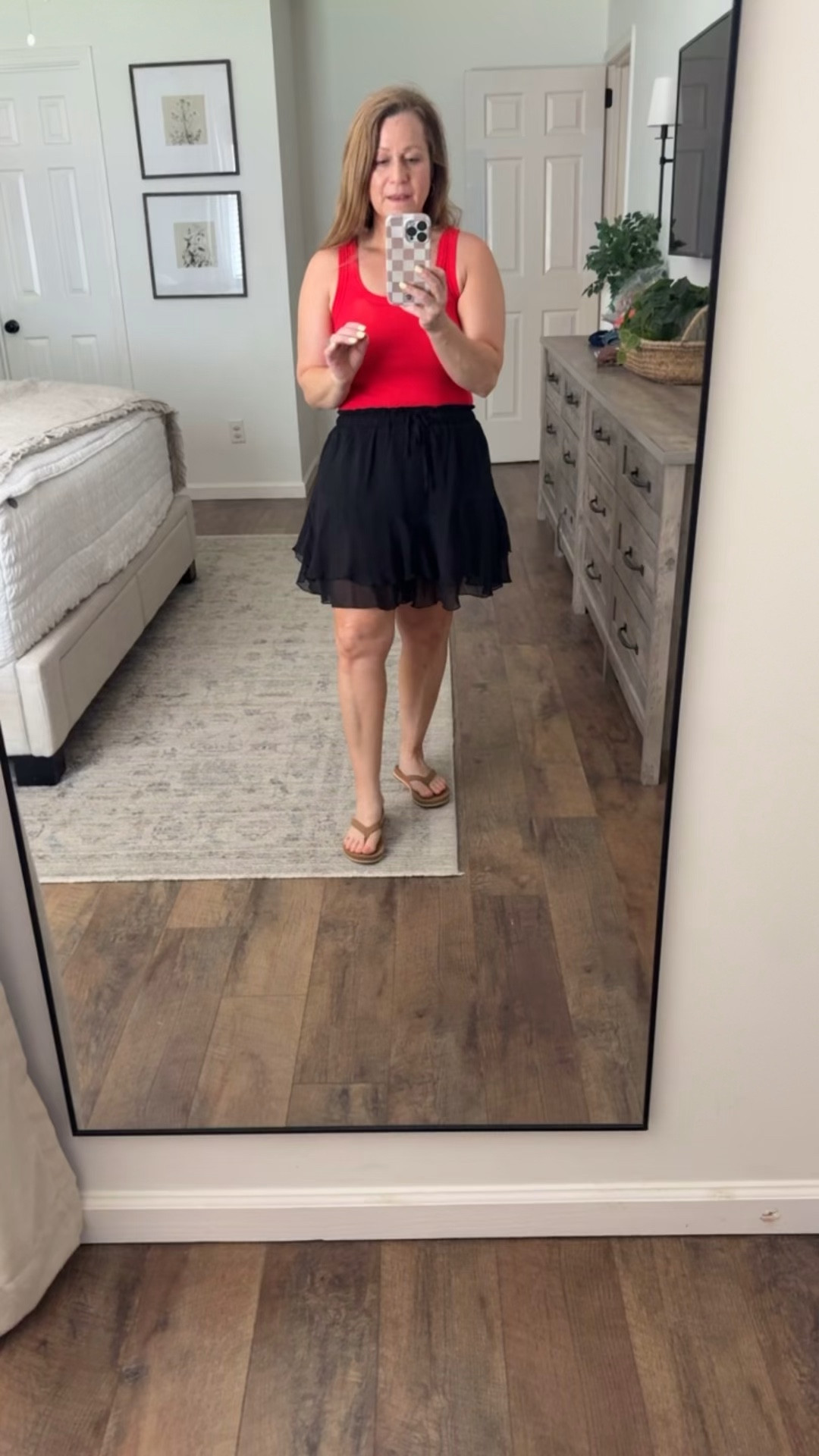 Summer outfit idea 
The body suit has full bottom coverage
Skort has built in shorts and is lightweight and flowy 

I am in a small in both

#LTKootd #LTKSeasonal #LTKPetite