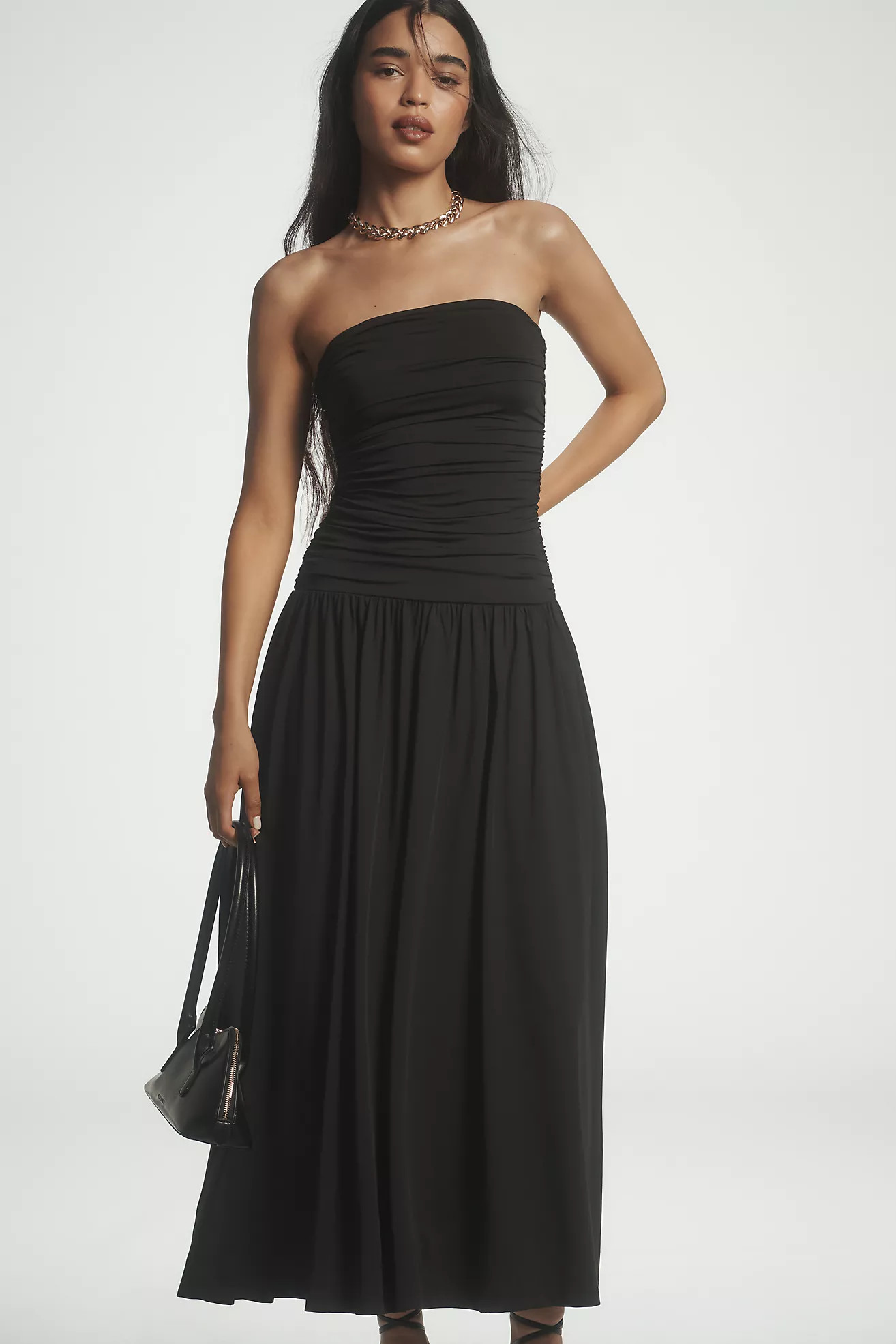 NIA Santal Strapless Midi Dress | Anthropologie (US)