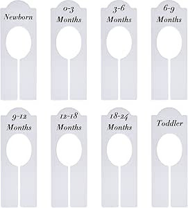 WILLBOND Closet Dividers Baby Nursery Clothing Rack Size Dividers Boy Girl Closet Organizer Divid... | Amazon (US)