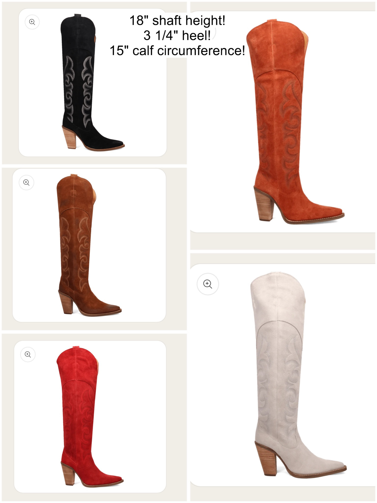 Western style suede boots with 18” shaft height! Perfect knee high boots 

#LTKSeasonal #LTKShoeCrush #LTKStyleTip