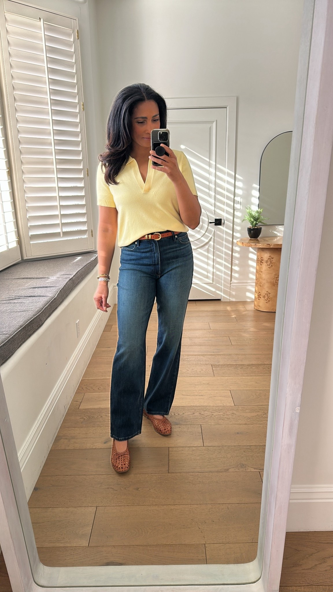 Super soft sweater polo looks really polished with this pair of stretch straight leg denim. All fit true to size.



#LTKOver40 #LTKootd