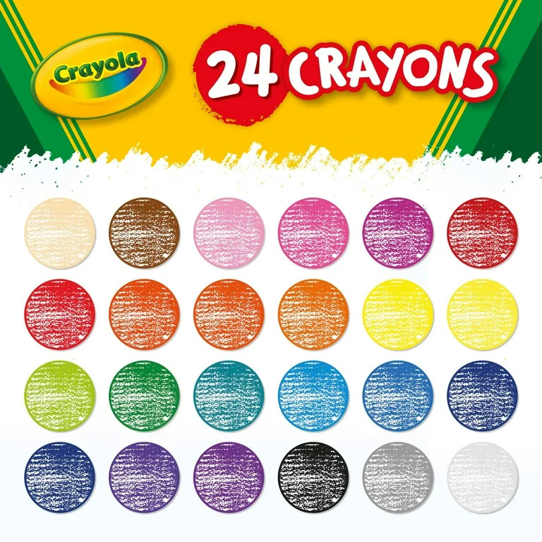 Crayola Crayons, 24 Count, Back to School Supplies, Classroom Must Haves for Teachers, Classic Co... | Walmart (US)