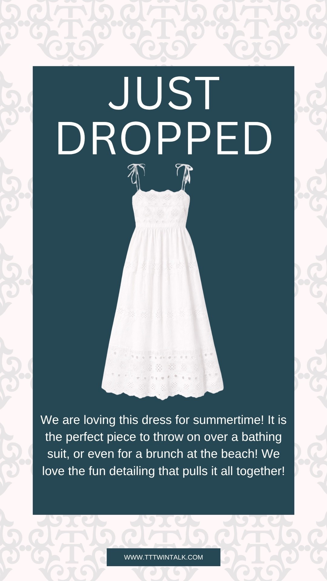 We are loving this dress for summertime! It is the perfect piece to throw on over a bathing suit, or even for a brunch at the beach! We love the fun detailing that pulls it all together!

#LTKSeasonal #LTKOver40 #LTKMidsize