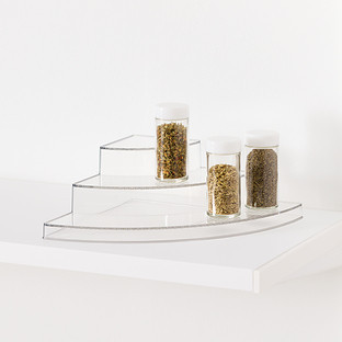 Everything Organizer&reg; 3-Tier Corner Spice Rack | The Container Store