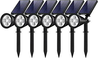 InnoGear Solar Outdoor Lights, Solar Lights Outdoor Waterproof Solar Spot Lights Outdoor Spotligh... | Amazon (US)