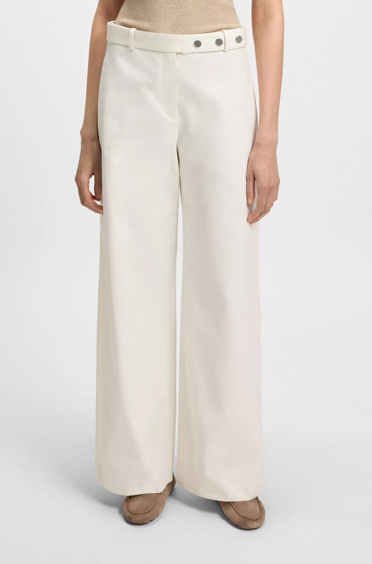 Relaxed-Fit Hose aus Baumwoll-Canvas | Hugo Boss DE