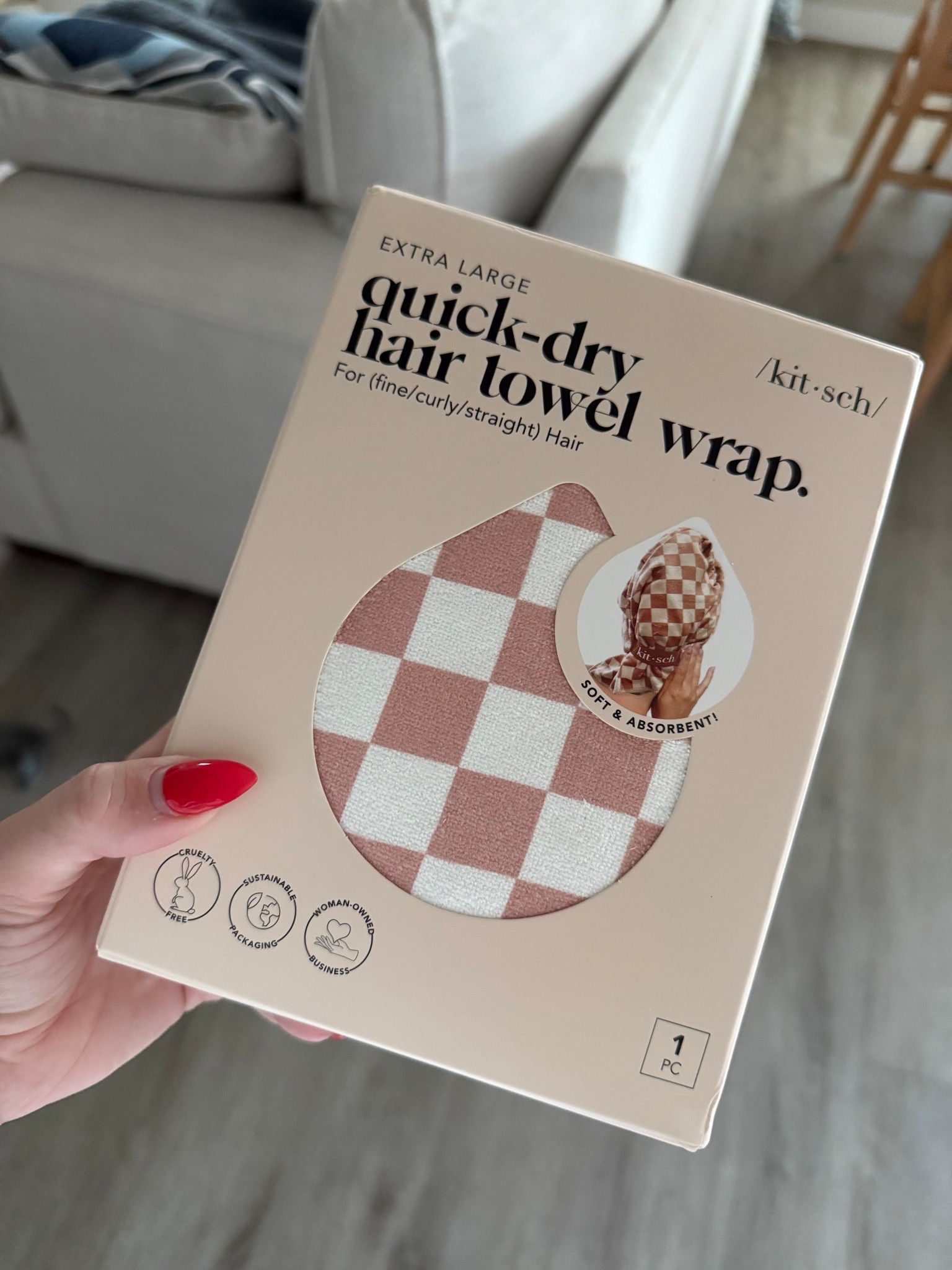 Your first line of dense against frizz! This extra large quick dry towel wrap from Kitsch has been a total game changer for me!

#LTKGiftGuide #LTKFindsUnder50 #LTKStyleTip