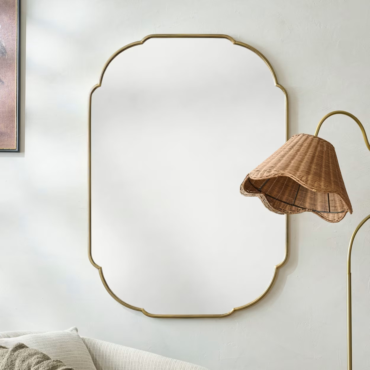 Antique Brass Luna Mirror | Magnolia