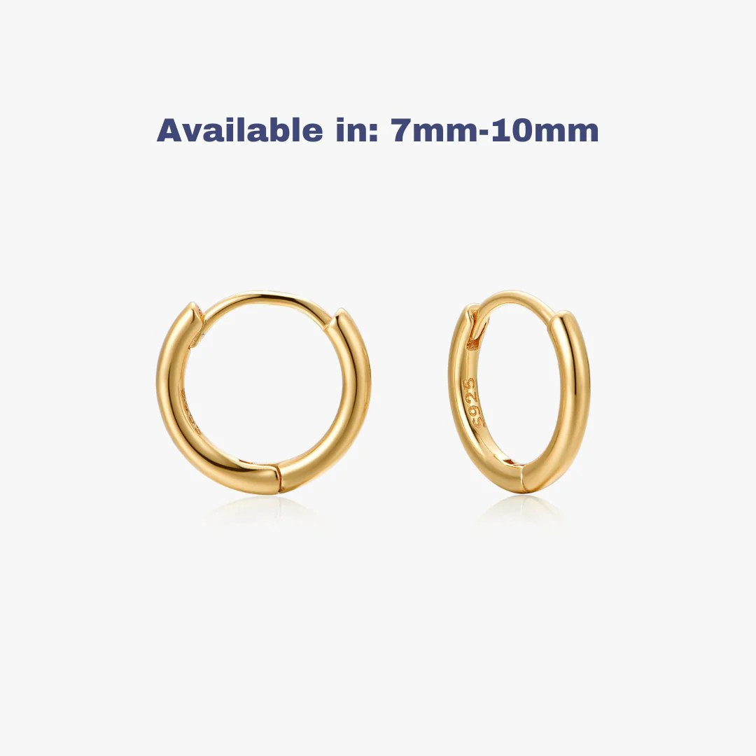 Simple Huggies in Gold | Flaire & Co.